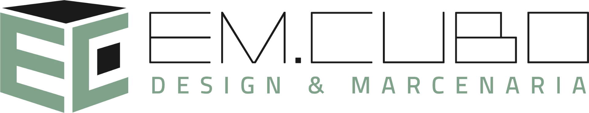 Logo Emcubo Design & Marcenaria
