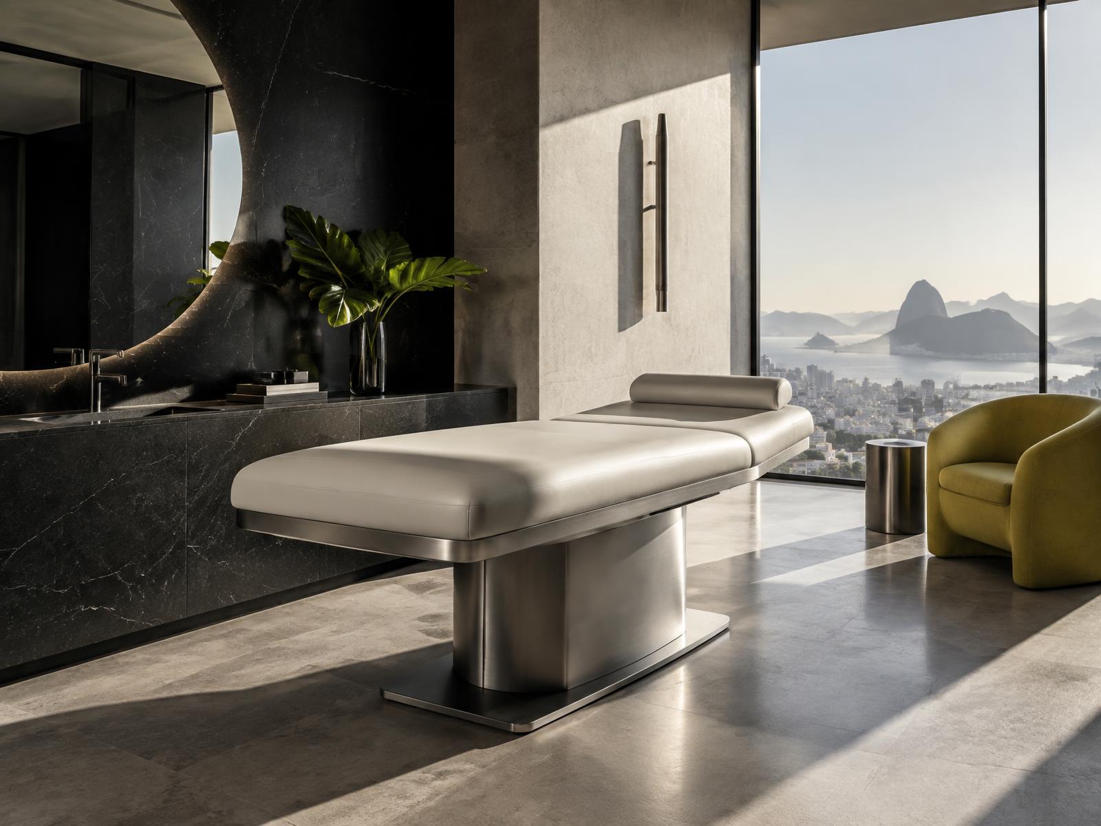 Interior contemporâneo usado como referência conceitual de experiência premium
